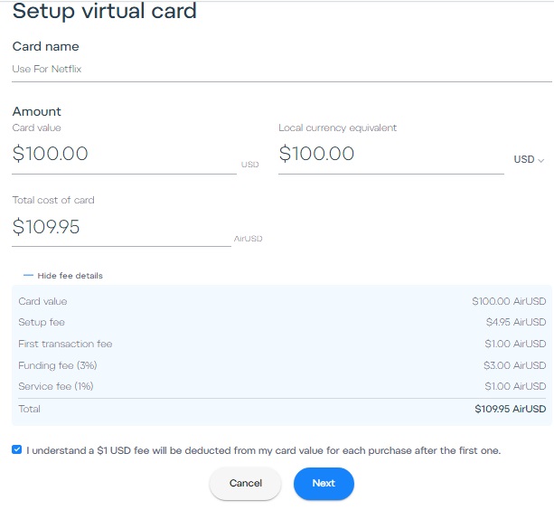 Instant Virtual Debit Card Online
