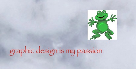 graphic design is my passion frog